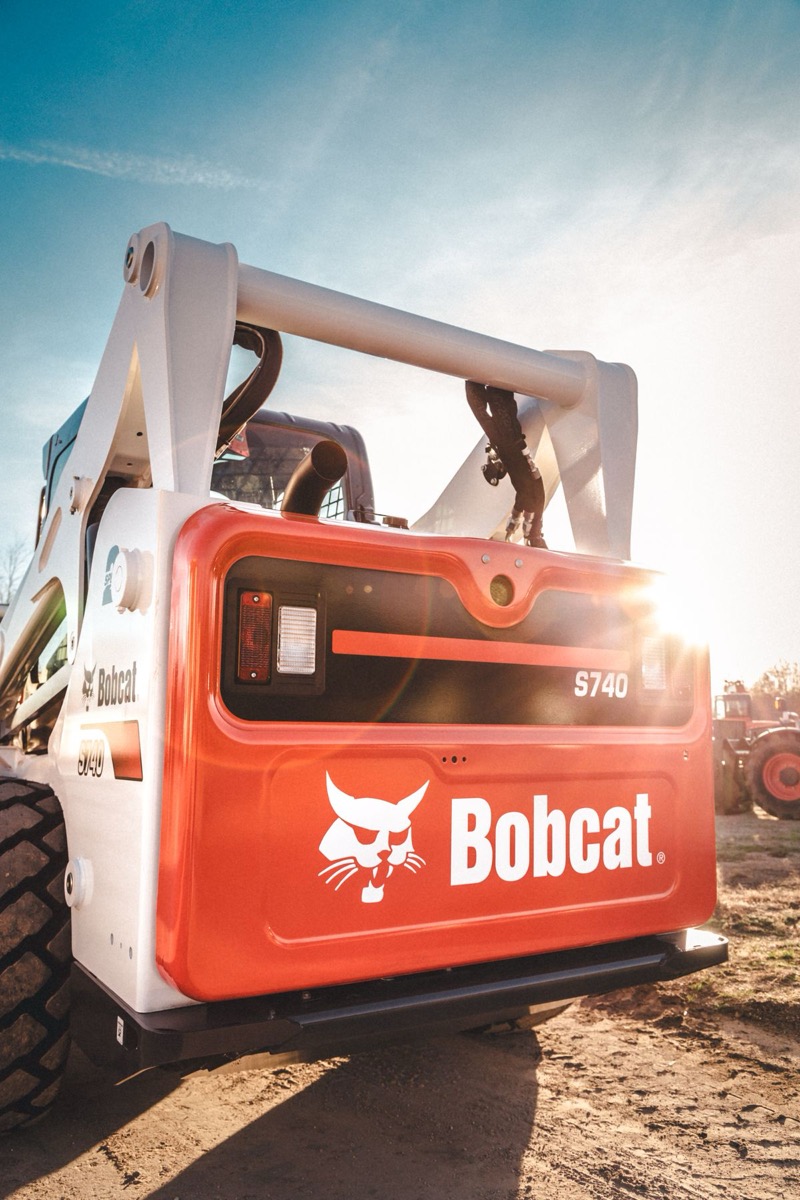 Bobcat skid steer loader, stock photo